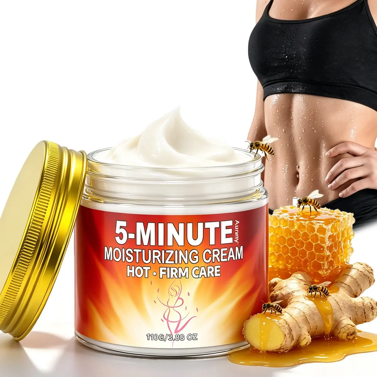 Crema Para Flacidez Abdominal, Tummy Tightening Cream, Tightening Cream, Firming Belly Cream, Lightweight & Non-Greasy, Moisturizing, Deep Hydration, Tightens & Lifts Skin, Boosts Skin Elasticity, Applies To Arms, Thighs & Abdomen, Easy To Apply