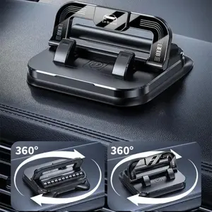 Car phone holder with phone number 360 degree rotation, suitablefor car navigation in-car dashboard, horizontaland vertica screen adjustment angle,suctioncup fixed non-slip mobile phone holdersuitable for iPhone and Android