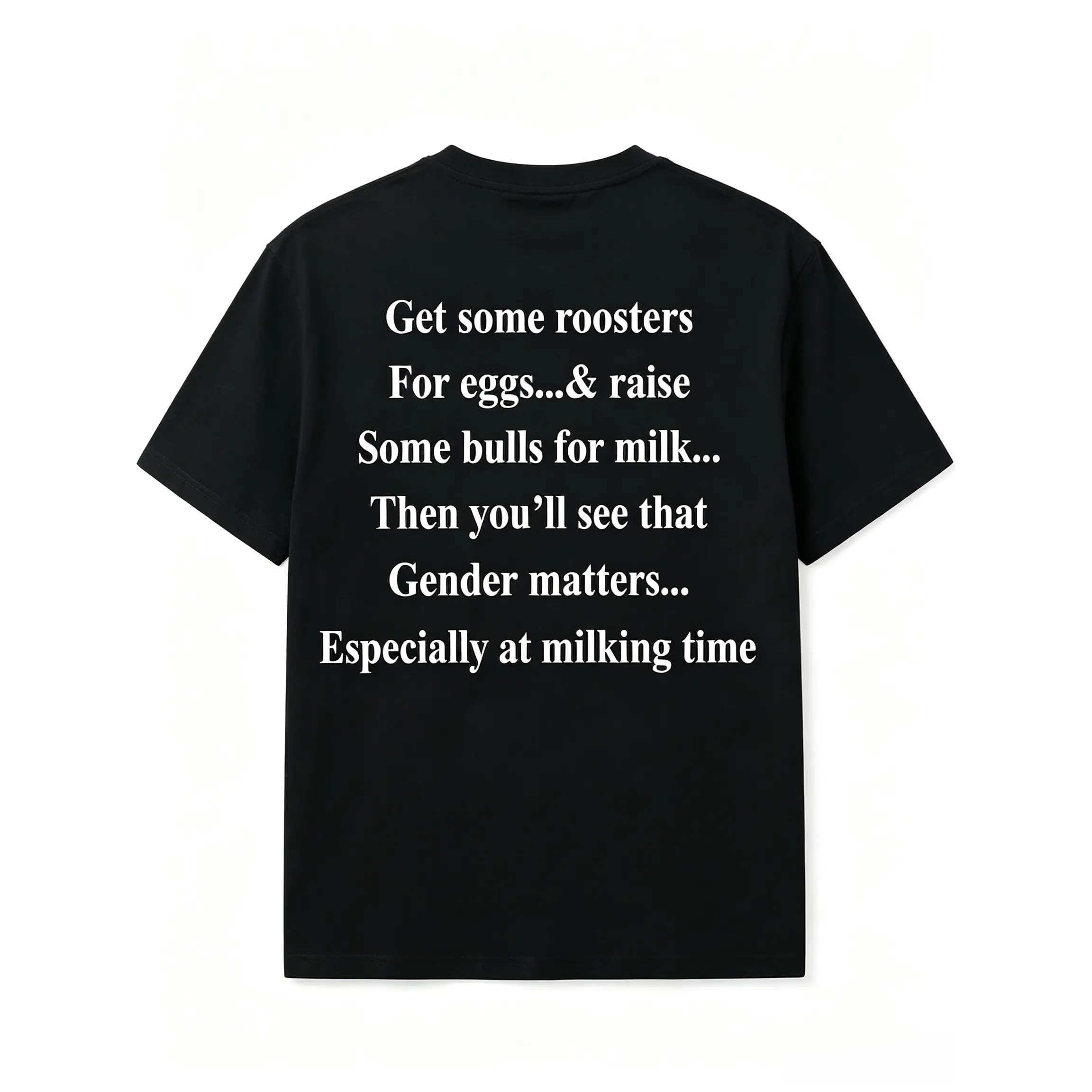 Get Roosters And Bull To See Gender T-Shirt, Mens Shirts Funny, Conservative Political Graphics Tee, Patriotism Graphics Shirt, Men's Gifts, Casual Menswear, For Men Classic Cotton