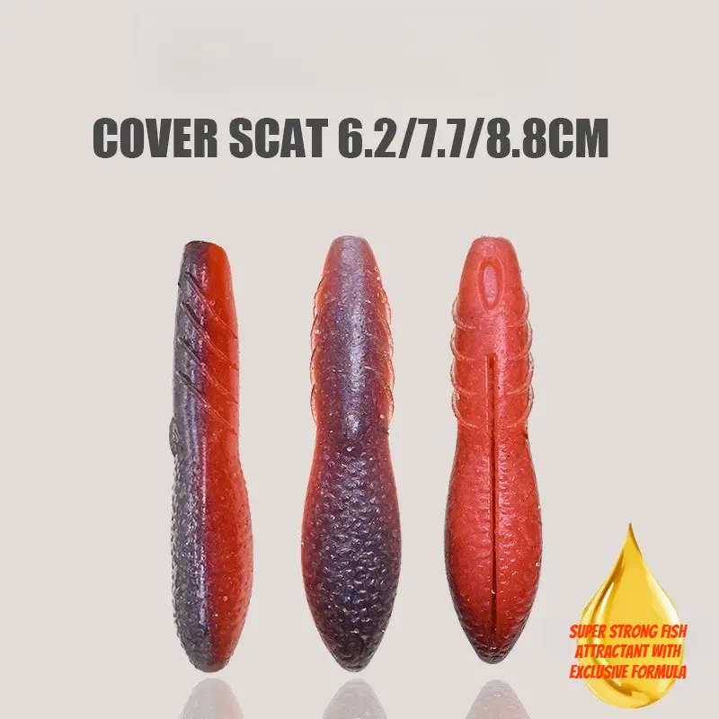 DeepJaw Outfitters Potato-Shape Salt-Impregnated Soft Plastic Fishing Bait - Saltwater Fishing Equipment with Strong Attractant Scent, High-Density Design, Realistic Look