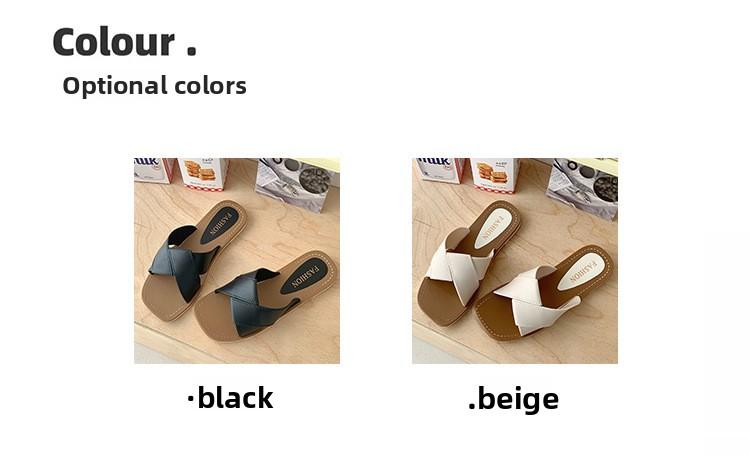 Summer Women's Flat Sandals Fashionable Open Toe Slippers Casual Beach Sandals for Daily Wear and Outdoor Activities