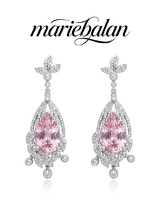 Zircon Hook Earrings, Elegant Geometric Design, Perfect for Weddings, Dates, Parties, All Seasons Jewelry for Women
