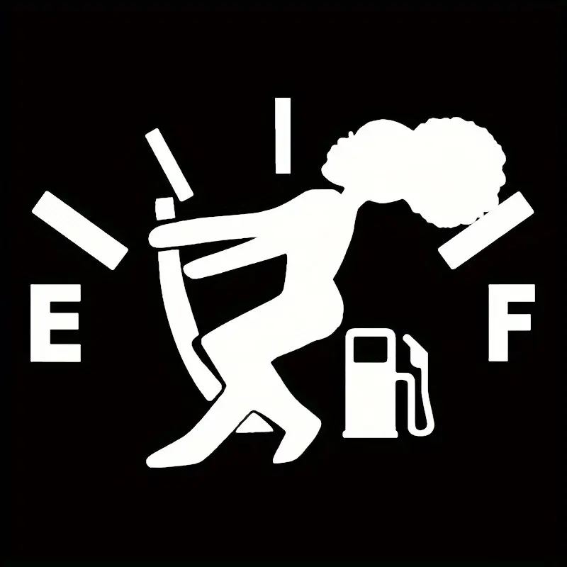 Fun Gas Cap Girl Vinyl Sticker, Add Fun to Your Car, Perfect Gift for Women, Automotive Decorative Sticker, Unique Present Idea