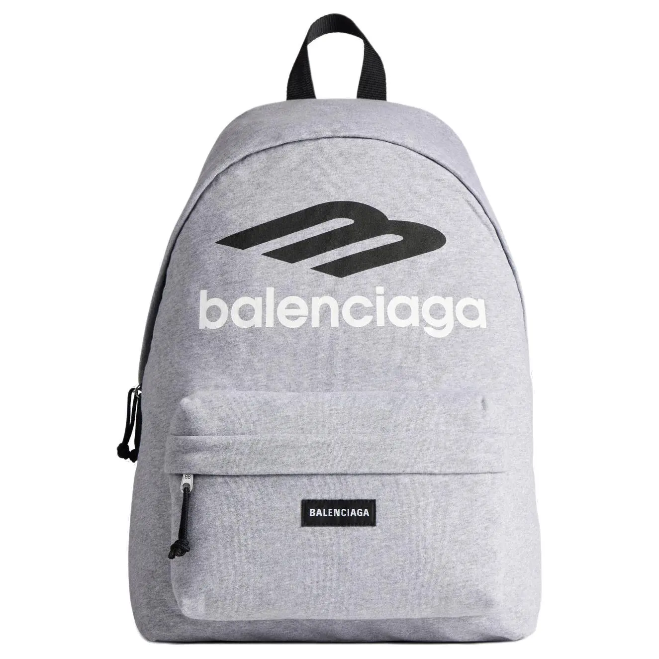 Balenciaga Explorer Logo Zip-Top Cotton-Blend Backpack for Men in Gray