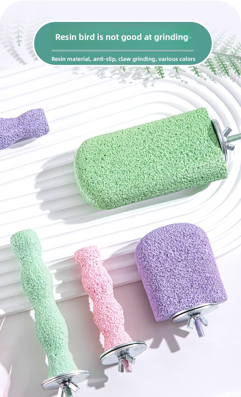 Parrot Perch Toy Bird Cage Accessories Durable Claw Grinding Stick for Parakeets Budgies Conures Washable Sandpaper Perch Stand Cage Supplies Bird Toys Parrot Perch Toy Bird Cage Accessories Durable Claw Grinding Stick for Parakeets Budgies Conures Washable Sandpaper Perch Stand Cage Supplies Bird Toys