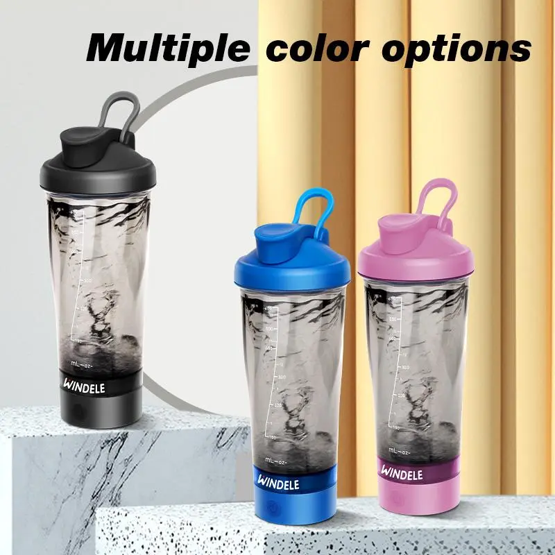 Windele Advanced Electric Protein Shaker, 600ML/20oz Large Capacity Blender Cup Blend Jet, Coffee Smoothie Mixer, Type-C Charging, Office Gym Use, Portable Blender For Shakes And Smoothies