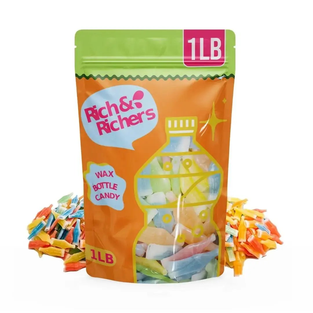 NEW 2026 !!! Nik-L-Nips Vintage Wax Bottle Candy Drinks – Old School Halloween Candy, 80s & 90s Nostalgic Treats, Party Favor Bag, Sweet and Sour Mix, Mini Drinks, 1 Pound Pack