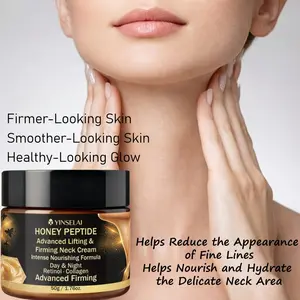 Honey Peptide Neck Cream, Hydrating & Nourishing Neck Cream with Retinol and Collagen, 50g