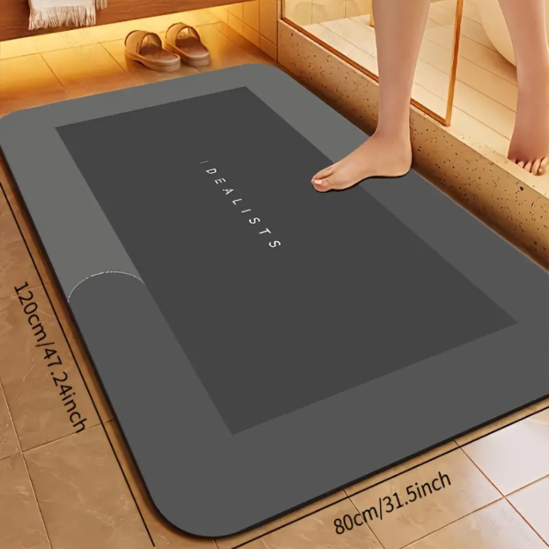 [Hot Pick] Super Absorbent & Quick-Dry Bath Mat - Soft Non-Slip Diatomaceous Earth Design for Shower Stall, Bathtub & Entryway - Hypoallergenic, Perfect Home Decor Accessory