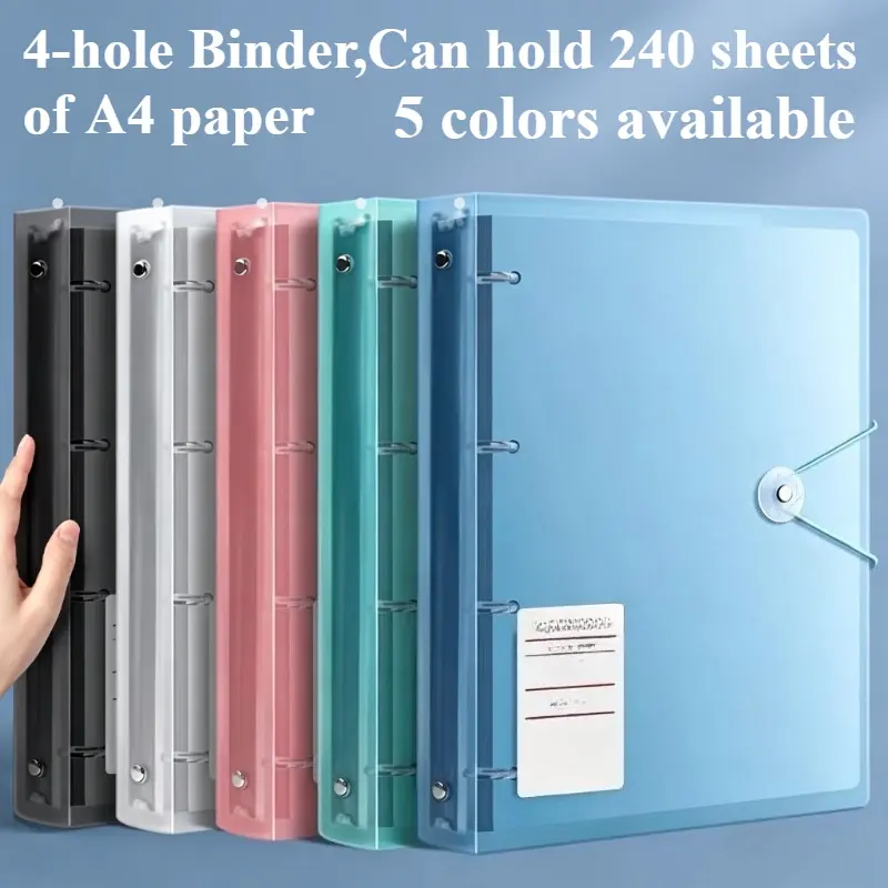 File organizer folders, accommodating 200 sheets of A4 paper, waterproof document storage binders, archival filing notebooks, Document Holder