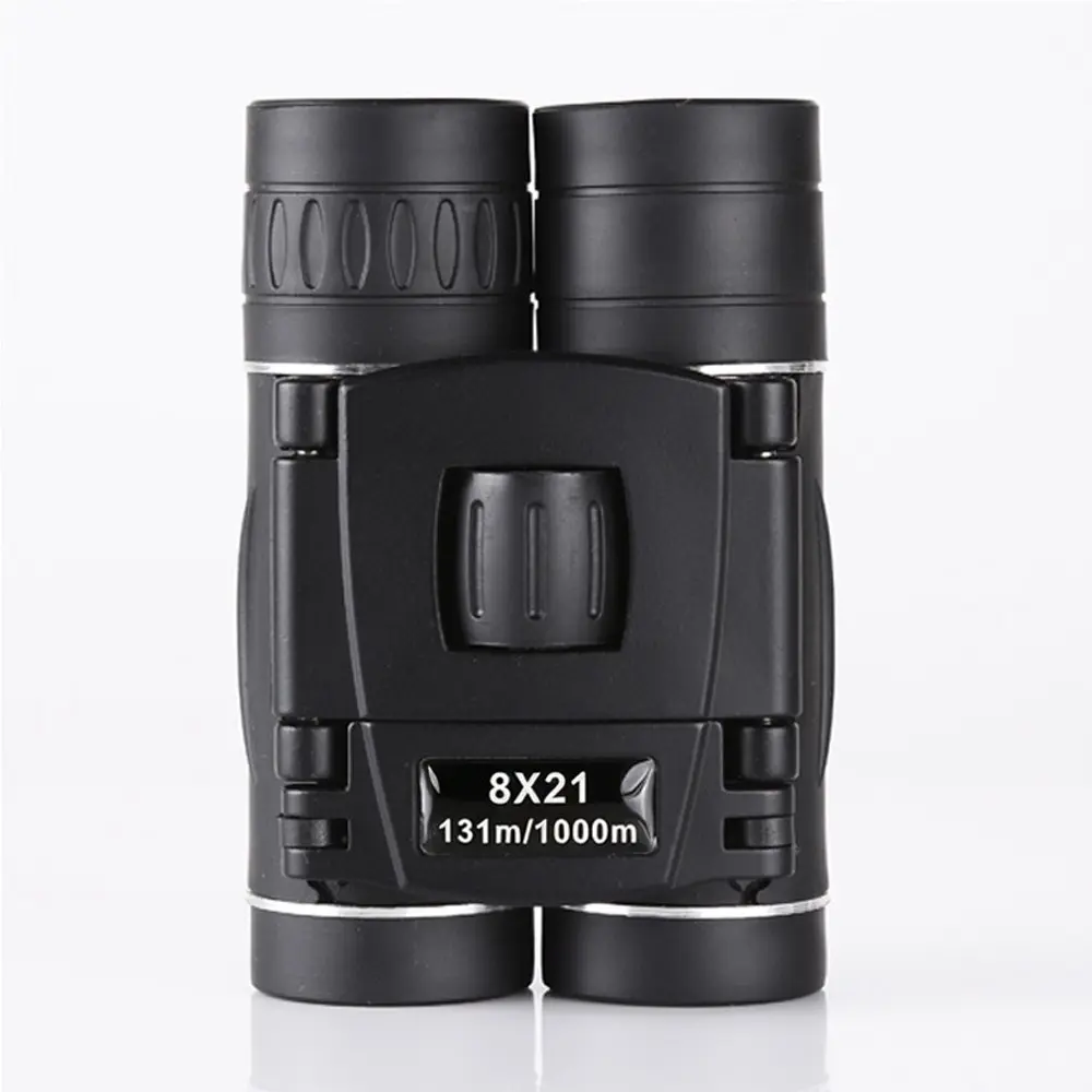 8x21 Mini Folding Binoculars, Comfortable Grip, HD Portable, Small Pocket Telescope, Lightweight, Outdoor Viewing, Bird Watching, Travel
