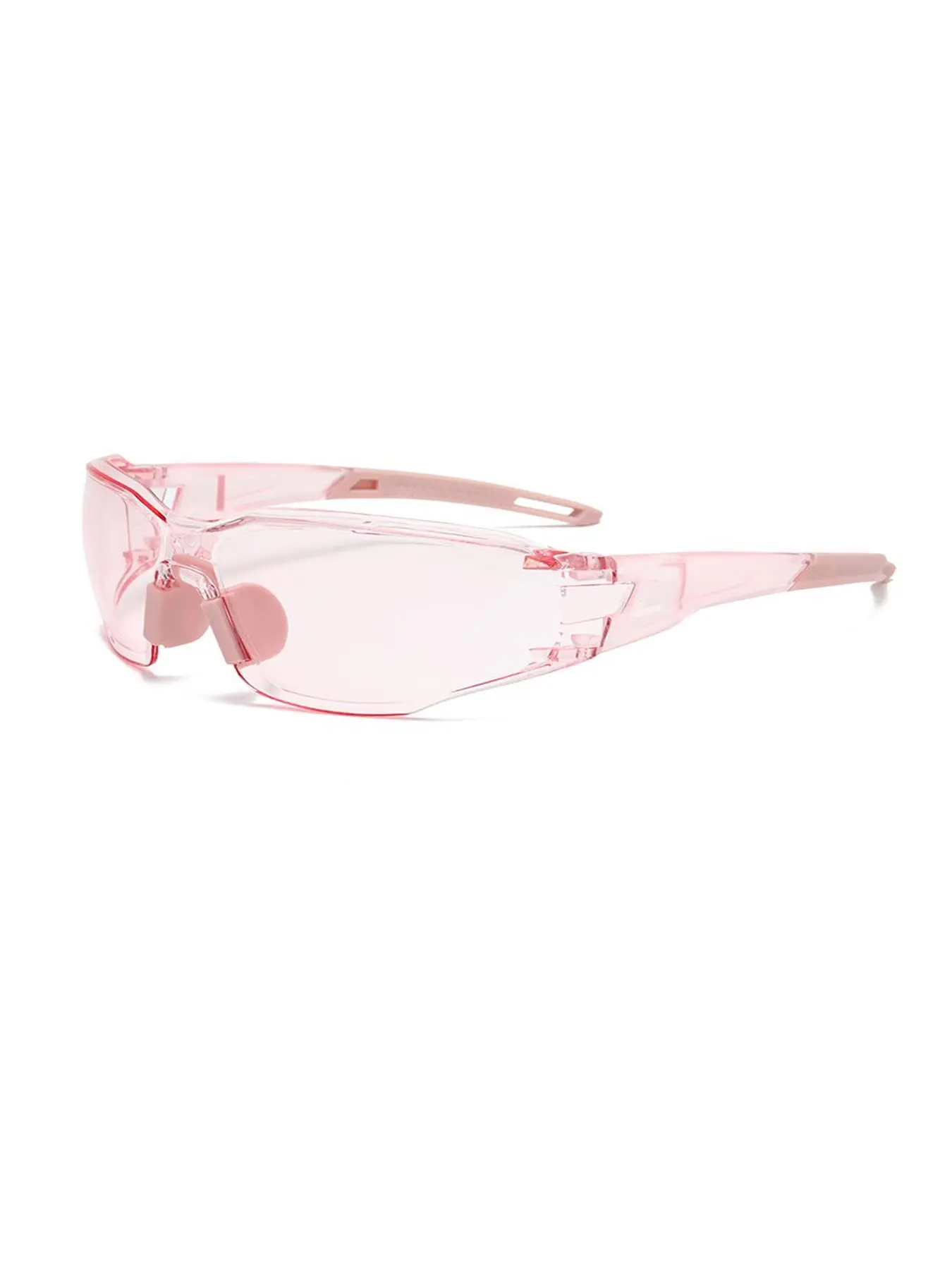【1pay】Unisex Protective Glasses for Indoor & Outdoor Use, Transparent Candy Color Lenses, Durable Safety Gear, Casual Style, All Seasons