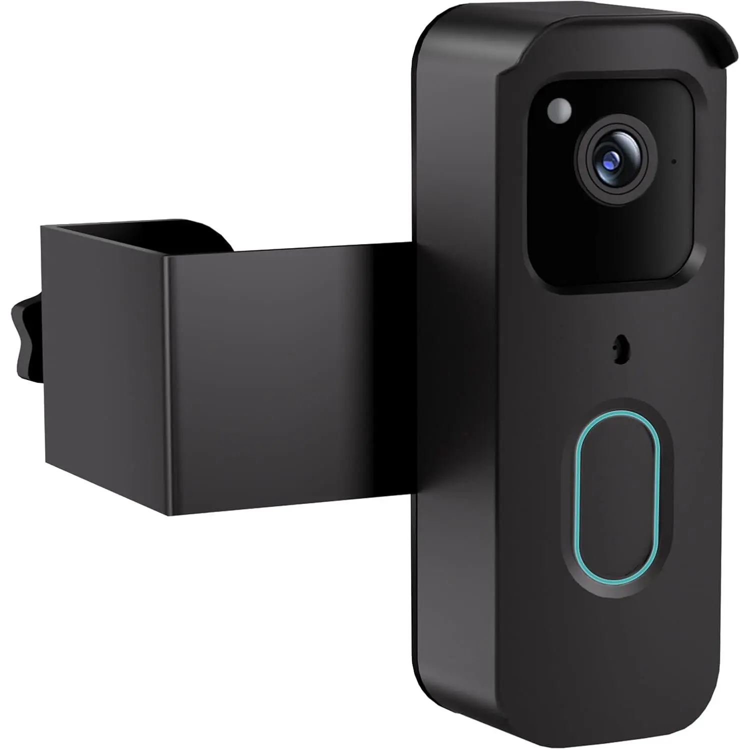 Anti-Theft Doorbell Mount for Blink, No-Drill Doorbell Door Mount Bracket Video Doorbell 2 Gen, Not Block Doorbell Motion Sensor with Blink Doorbell Accessories for Houses Apartments Office (Black)