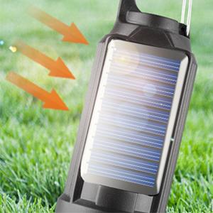 1PCS/4PCS Solar Rechargeable Hooked Vintage Tungsten Lantern - Multifunctional Lanterns with Emergency LED, Handheld LED Flashlight Features for Camping & Household Use