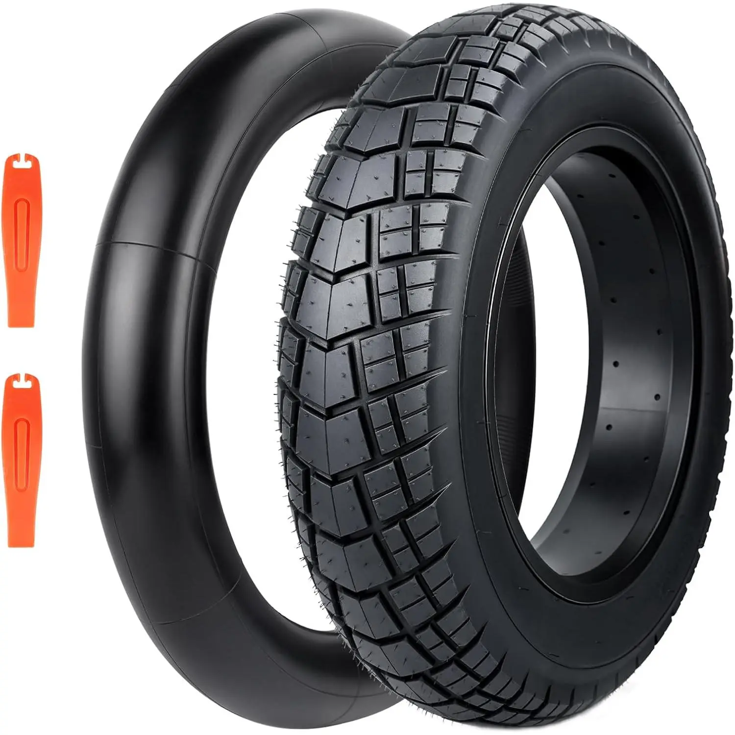 ZUKKA 16/20/26x4.0 E-Bike Tire 2 Pack Fat Tire High Performance Fat Tire Replacement Tire Folding High-Density Bike Tires for MTB E Bikes