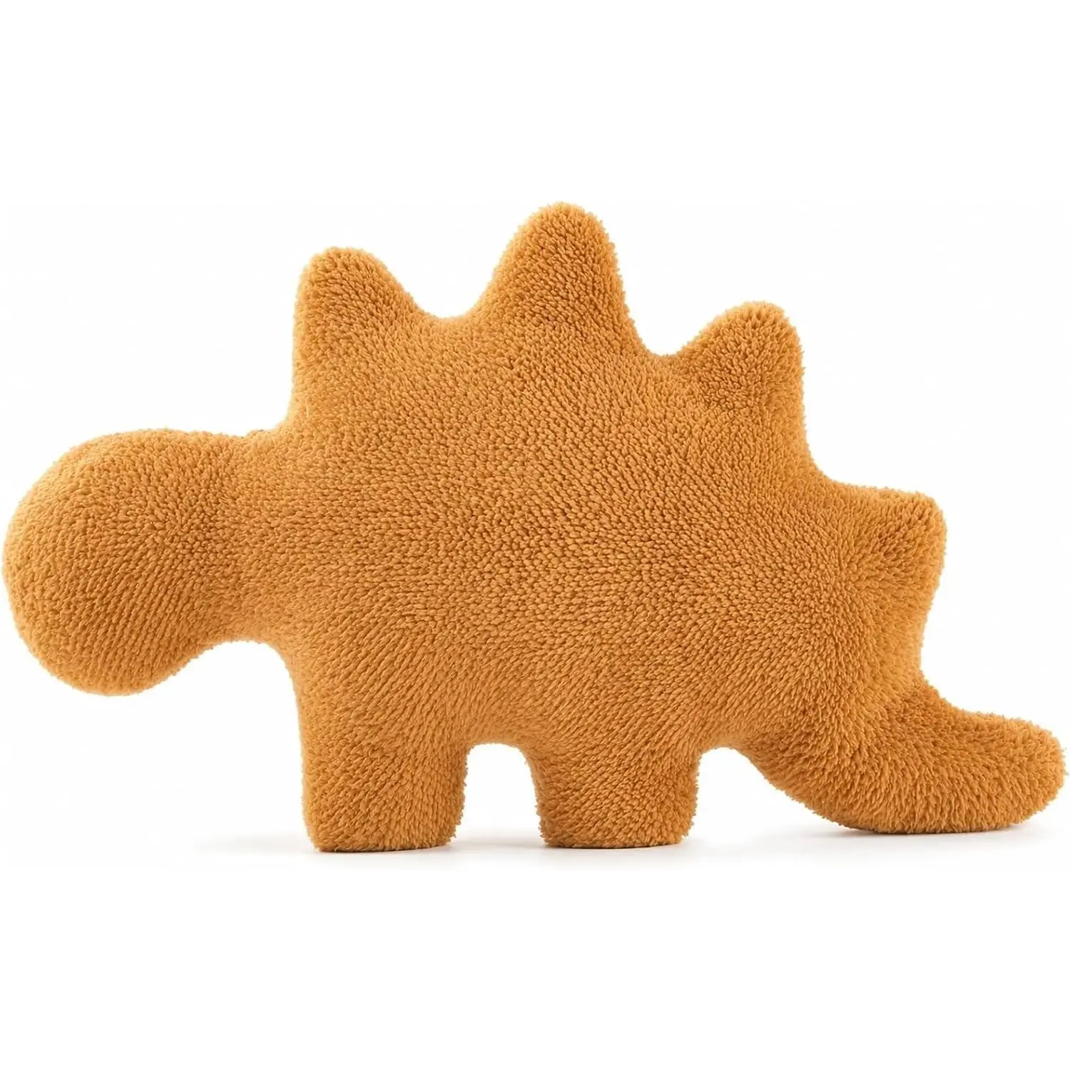 Dino Nugget Plush Throw Pillow - Funny Shape, Plush Fabric Kids Room Decorative Indoor Furniture, Unique Birthday Gift for Teens and Adults