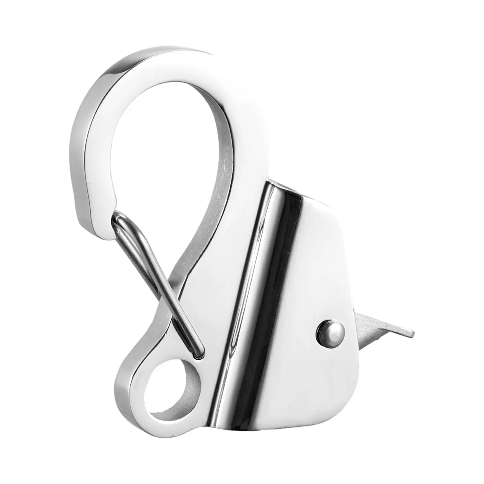 Boat Anchor Hook, 304 Stainless Steel Slide Anchor, Knotless Anchor System with Quick Release, Boat Anchor Hook Clips for 3/8" - 5/8" Boat Anchor Rope, Easy to Use, Holds 3700 LBS