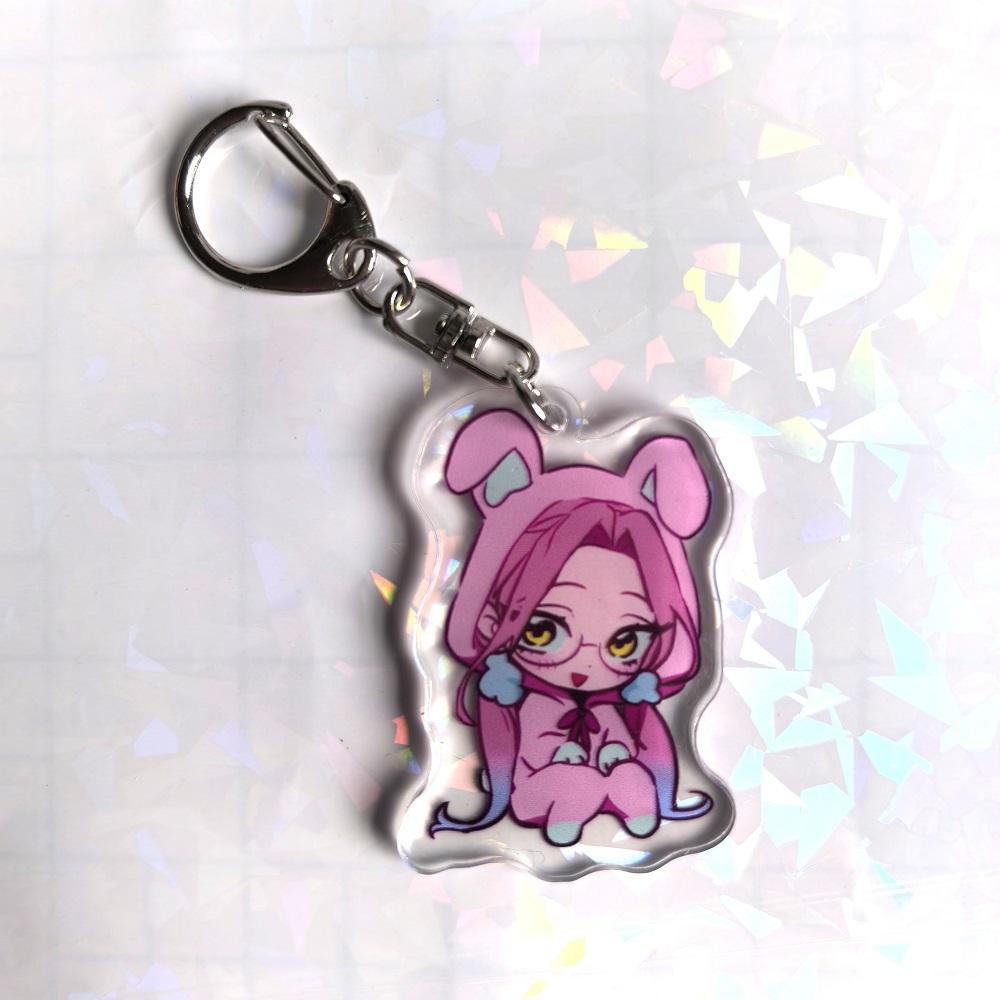 Anime ALIEN STAGE Keychains Pendant Car Key Chain Acrylic Stand MIZI SUA TILL IVAN HYUNA LUKA Fans Gifts cosplay Accessories