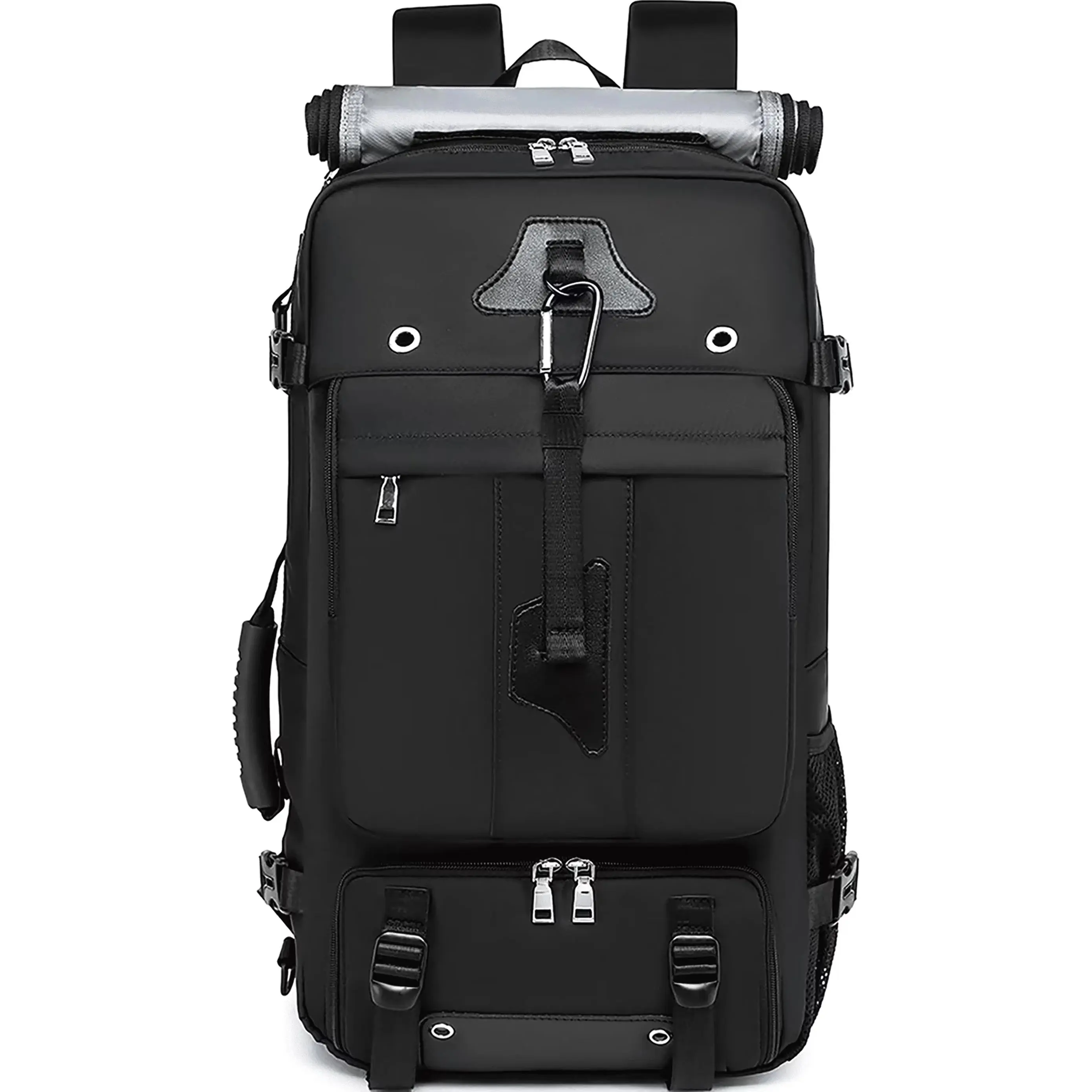 50L Black Premium Unisex Travel Backpack, Extra Large Waterproof Laptop Backpack, Multi Purpose Rucksack for Hiking, Climbing, Business Trips, Camping & Weekend Travel