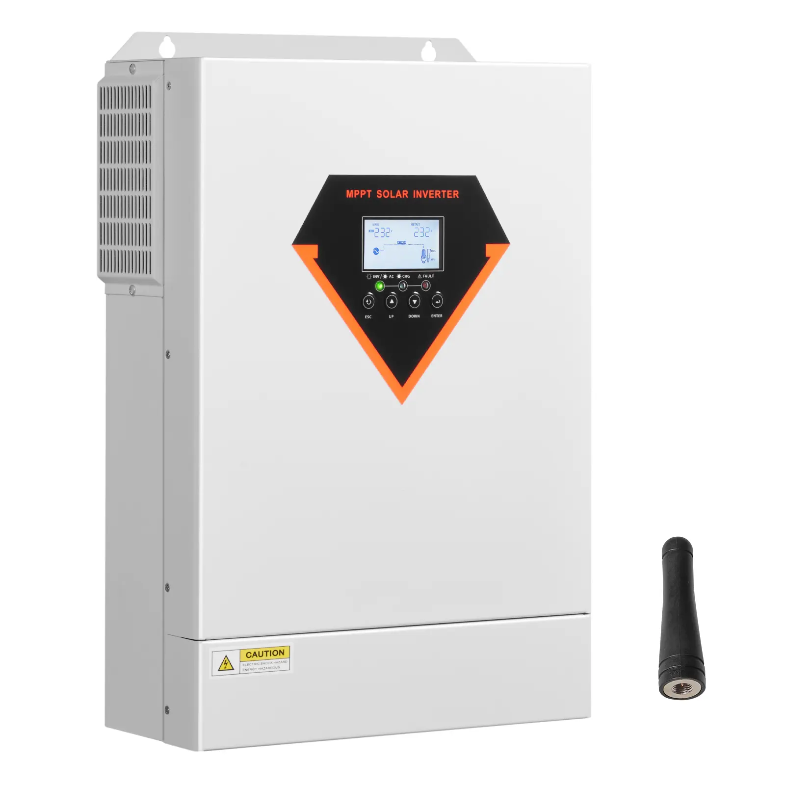 6000W All-in-1 Hybrid Solar Inverter Charger, 48V DC to Single-Phase 220/230V AC, 120A MPPT Solar Controller, Pure Sine Wave, for Off-Grid Systems & Lead Acid/Lithium Batteries