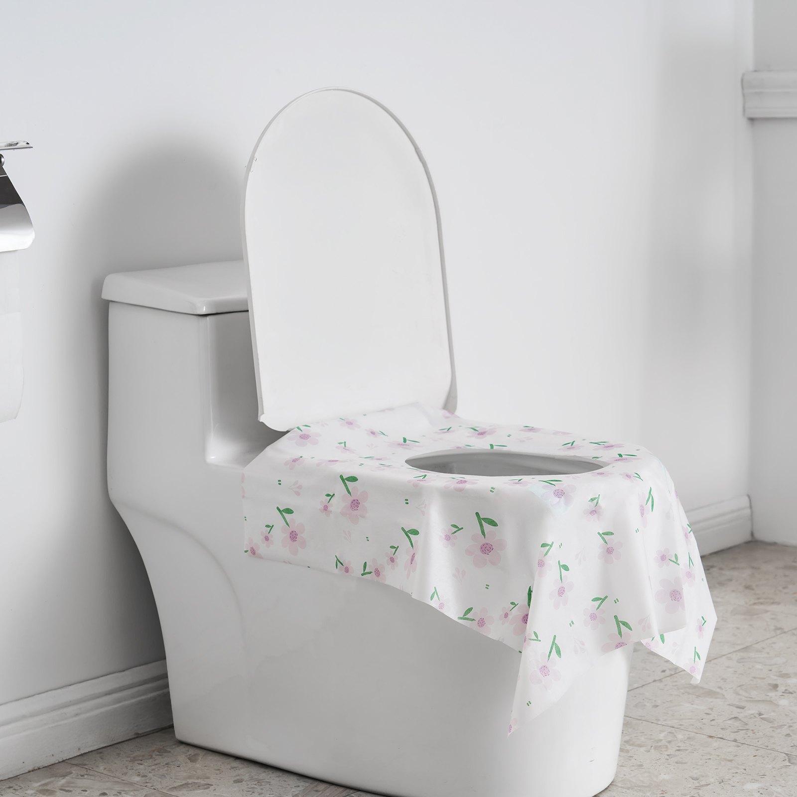 VEVOR Toilet Seat Covers Disposable, 4 Pack Extra Large Waterproof Potty Cover, 20 Pieces Portable Disposable Potty Training Toilet Seat Covers, for Adult, Kids, Travel, Public Restroom & Airplane VEVOR Toilet Seat Covers Disposable, 4 Pack Extra Large Waterproof Potty Cover, 20 Pieces Portable Disposable Potty Training Toilet Seat Covers, for Adult, Kids, Travel, Public Restroom & Airplane