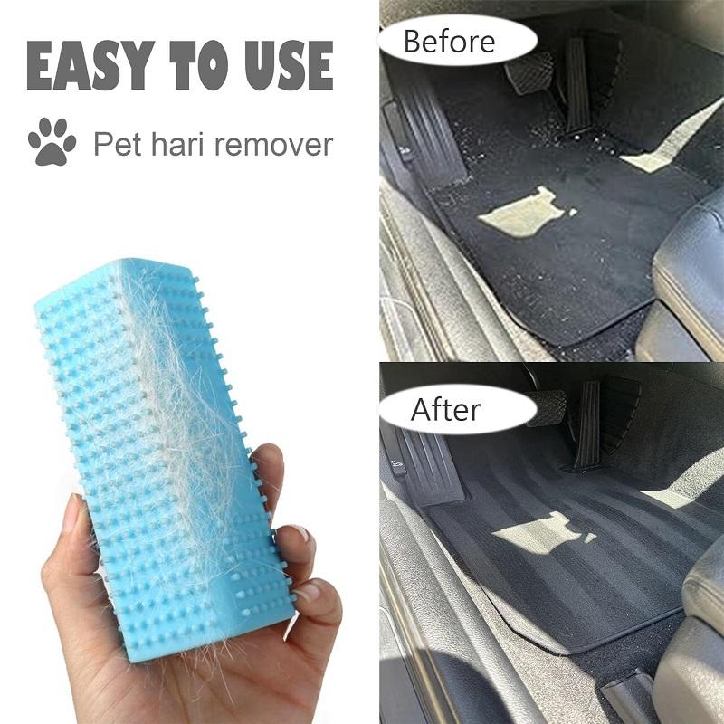 Pet Hair Removal Tool Set, 2 Silicone Rollers for Dogs & Cats, Self-Cleaning Design, Ideal for Sofa Car Carpet Cleaning