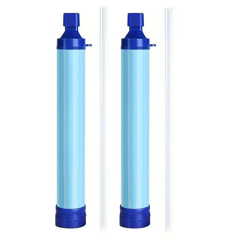 Outdoor Water Filter, Straw Water Filter, Portable Water Filter, Emergency Survival Water Purifier for Prepper Emergency Equipment Camping Supplies Hiking Camping
