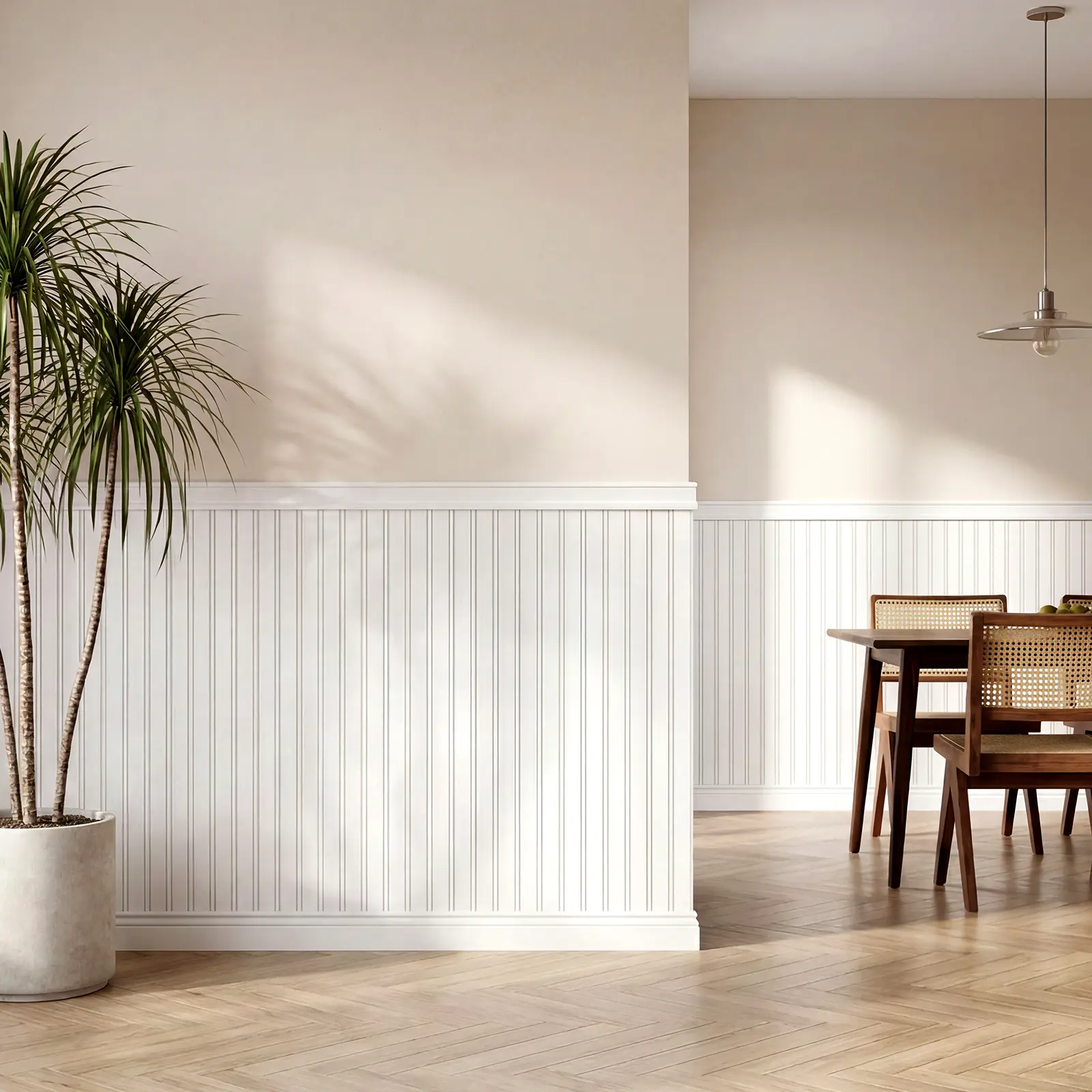 8PCS DIY Wainscoting Wall Panels – Peel & Stick Paintable 3D Wall Trim, Decorative Wall Panel for Living Room Bedroom Hallway Kitchen Bathroom, Covers 21 sq.ft