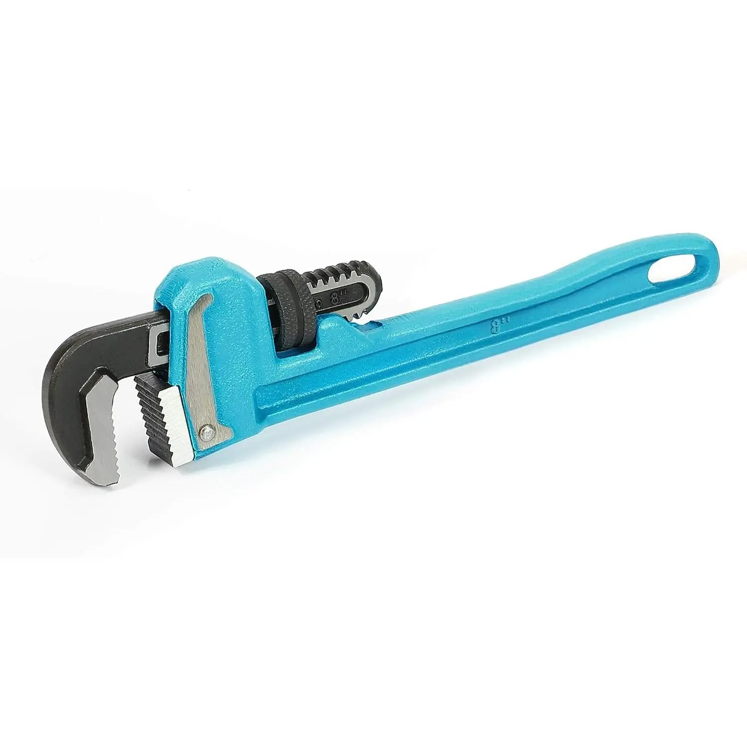 8-Inch Steel I-Beam Heavy-Duty Adjustable Pipe Wrench, Ideal for Plumbers and Pipe Repair Tasks
