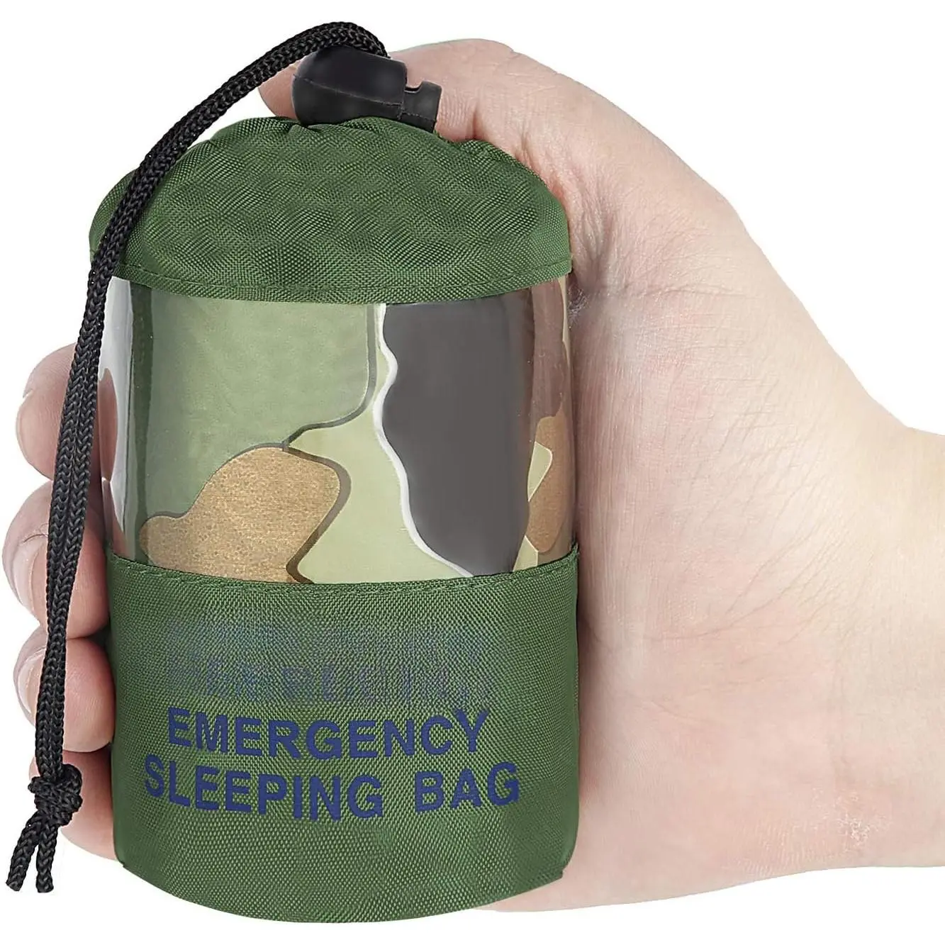 Sleeping Bag, Lightweight  Sleeping Bags  Thermal  Blanket, Bivy Sack  Gear for Outdoor Adventure, Camping, Hiking, Orange, Green