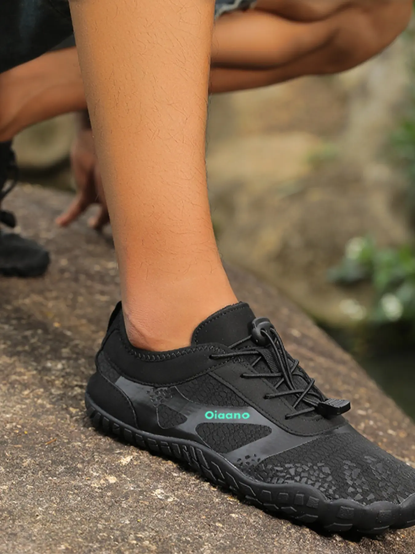 Oiaano Wide Toe Man Barefoot Black Shoes Woman Sports Sneaker Unisex Water Booties Male Aqua Beach Soft Sole Light Breathable Water Footwear Swimming Shoes Shoes for Water