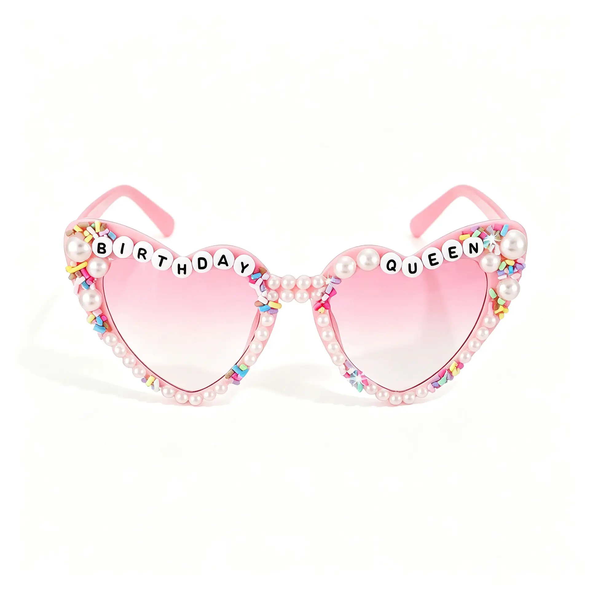 European and American birthday party sunglasses colored fashion pearl sunglasses men and women wedding party bridal glasses Masks