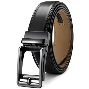 (HC)Men’s leather automatic-locking belt featuring an adjustable hollow frame-style automatic buckle head with a roller; a durable belt that is both casual and formal, suitable for various occasions—an excellent gift for Valentine’s Day and Father’s Day.
