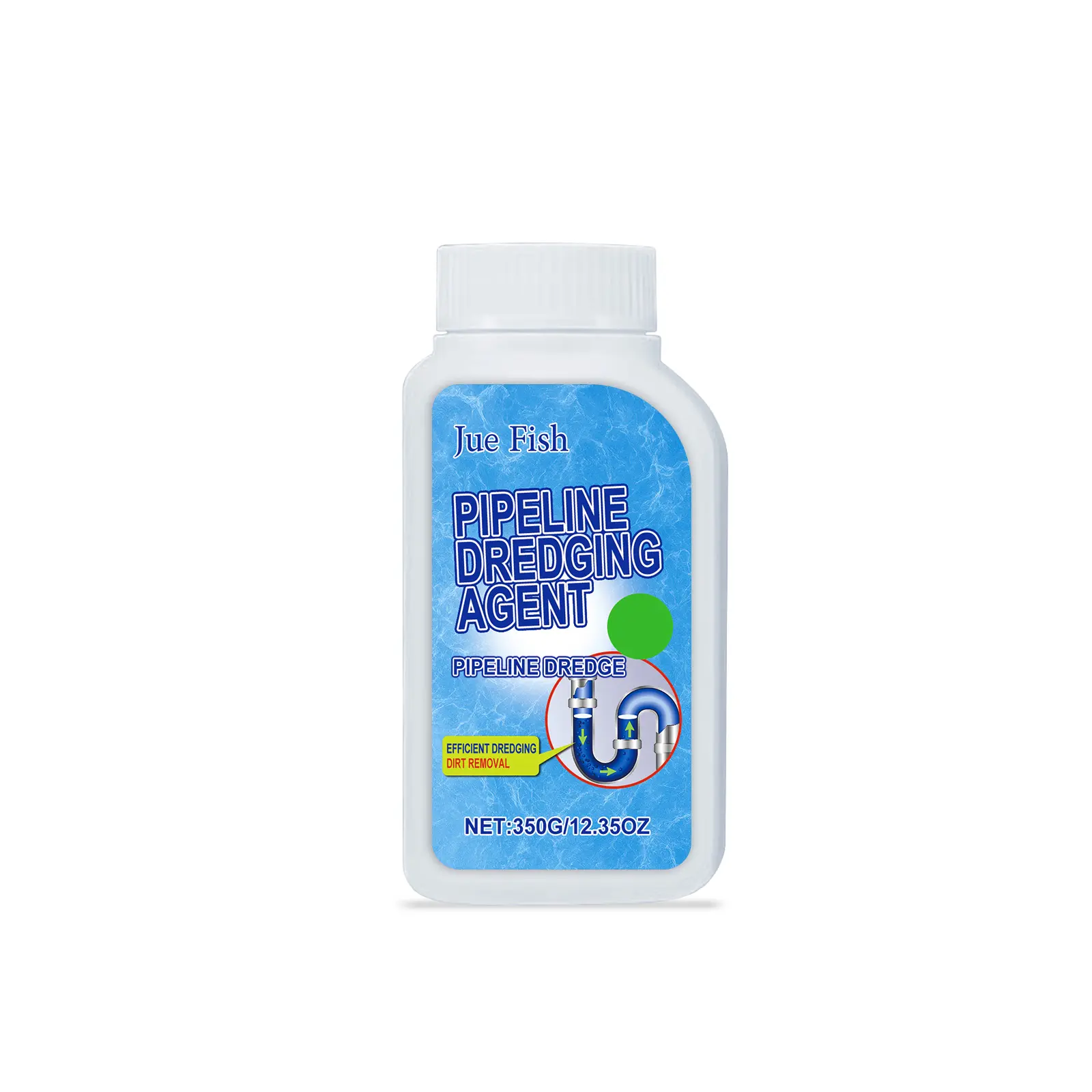 Jue Fish household items Drain Cleaner Powder for Kitchen and Toilet Sink Drain Cleaning, Dissolving and Anti-Clogging, Powerful Pipe Unclogger for Organic Blockage Remover, Household Chemical Cleaner Fast-Acting Multi-Clog dredging agent