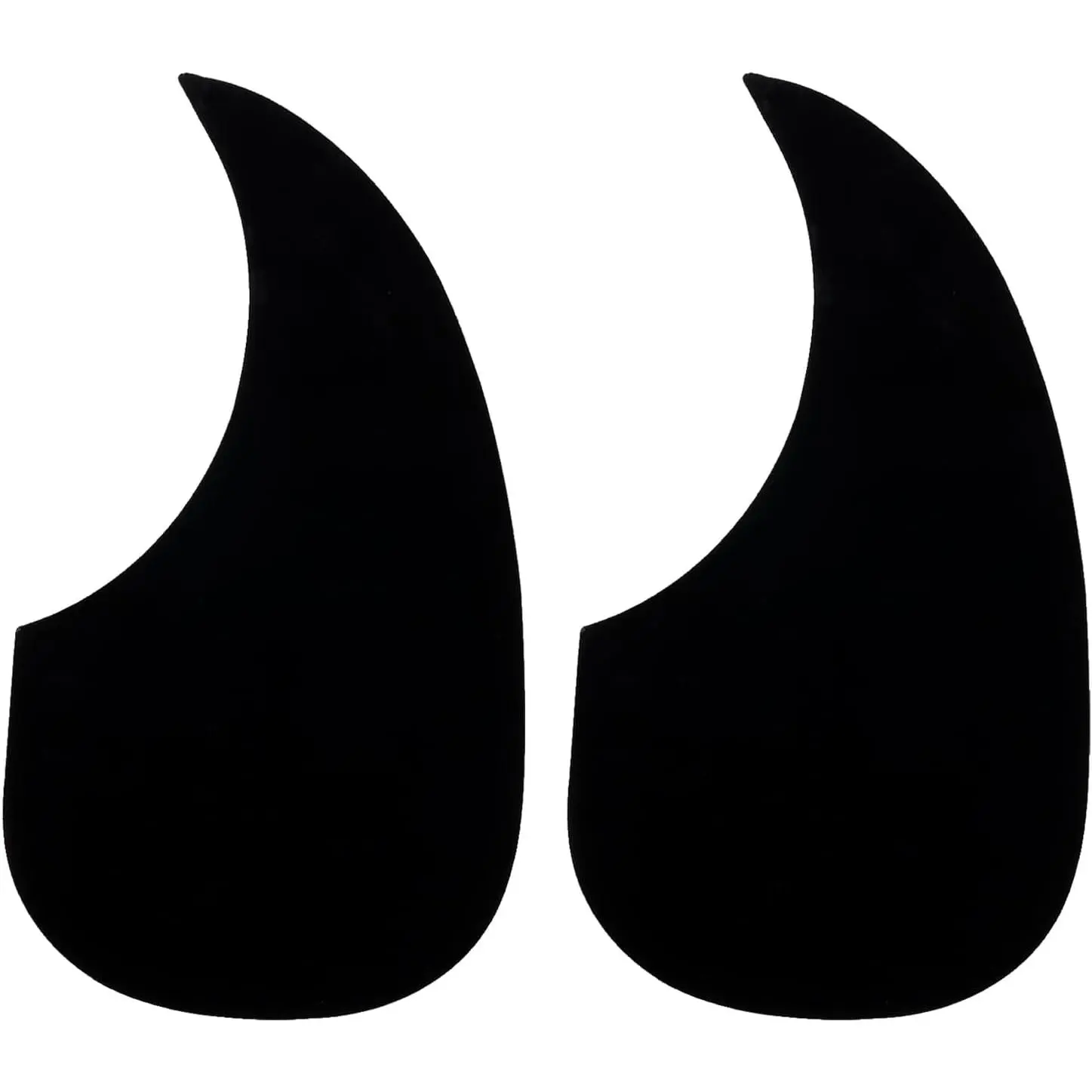 2 count Acoustic Guitar Pickguard Guitar Guard Plate Fit 41 Inch Self Adhesive Right Handed Acoustic-Electric Guitar  101x174mm Water Drop Shape Black
