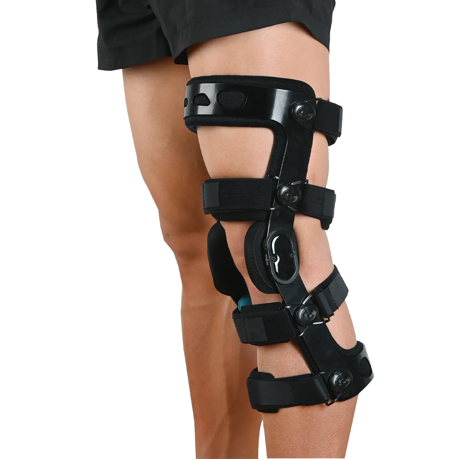 Adjustable Hinged ROM Orthopedic Knee Brace with Support for ACL, MCL, PCL, Meniscus Ligament Injuries, Rehab & Sports Use for Men, Women