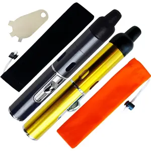 Lighters,Refillable Lighter,-in Detachable Jet Lighter Cooking,Black and Gold