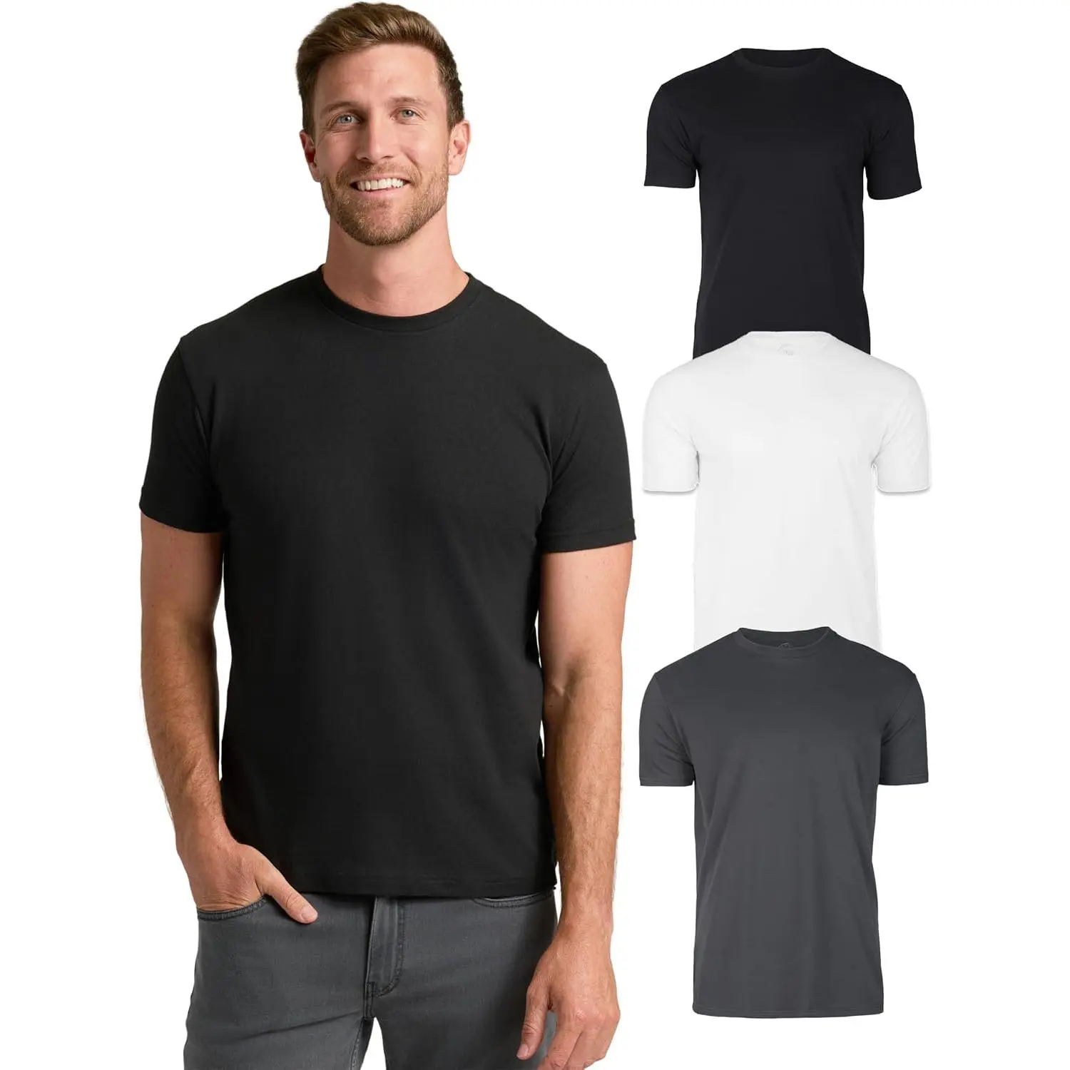 True Classic Mens T-Shirts – Short Sleeve Crew Neck T Shirts for Man, 100% cotton Men's T-Shirts