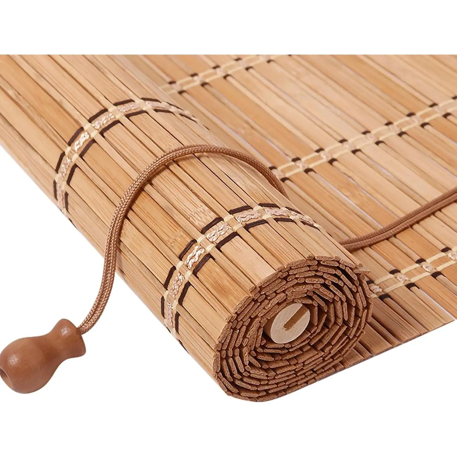 Bamboo Blinds for Interior Windows, Custom Bamboo Shades | Easy Install Roll-Up Shades for Home, Patio, and Porch