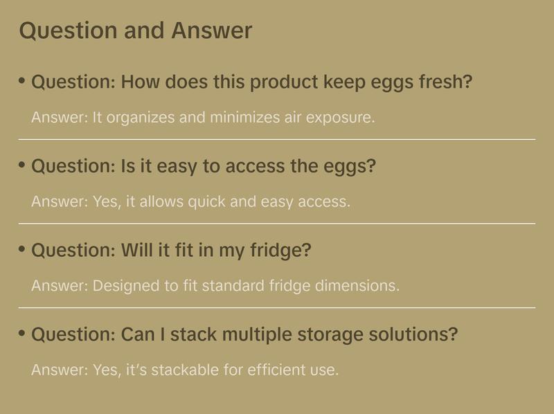 Efficient Egg Storage Solution - Automatic Rolling Type Egg Storage Box for Fridge Organization and Freshness