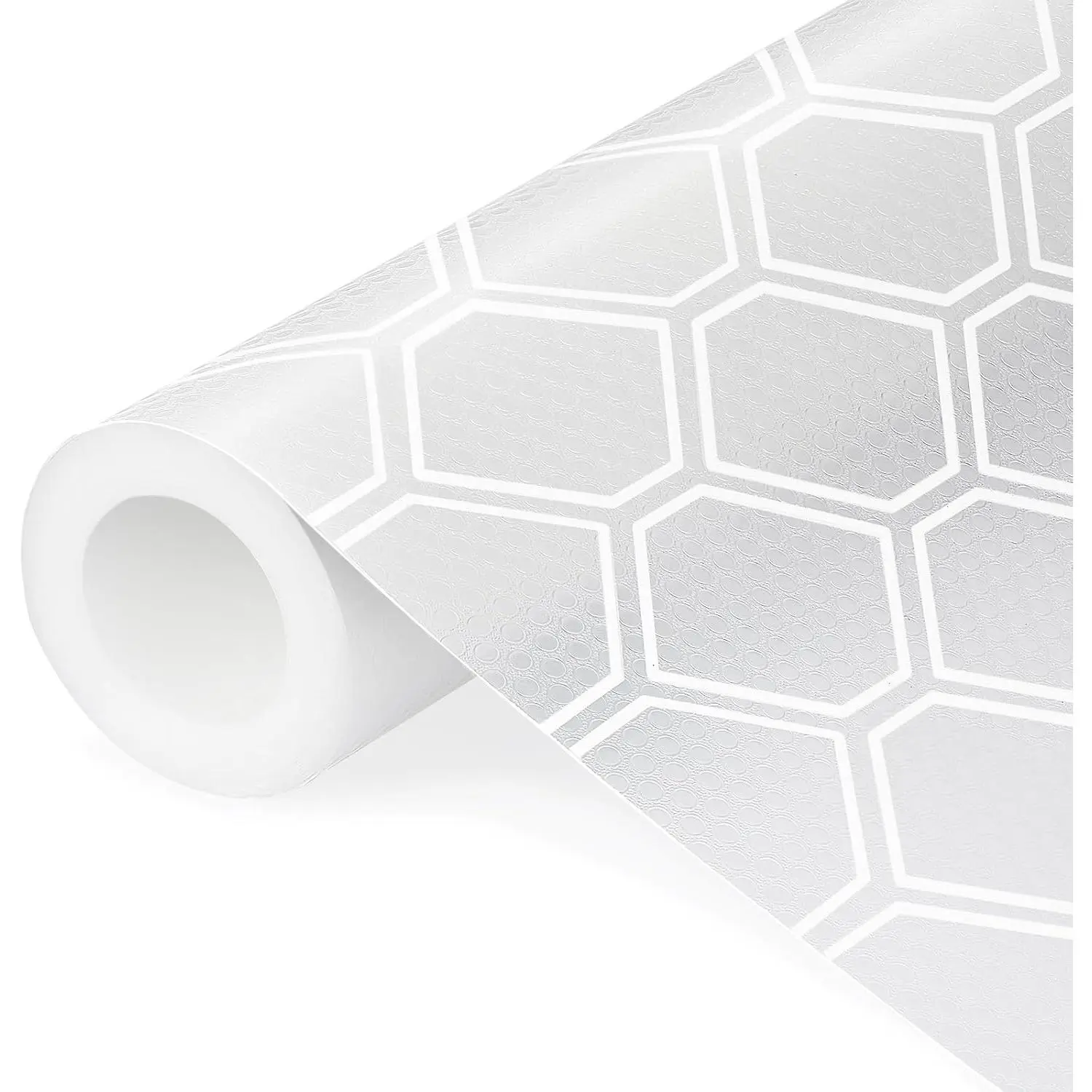 Shelf Liner, Refrigerator Shelves Mat, Drawer Liners for Kitchen Cabinets | Easy to Cut EVA Drawer & Shelf Liners, Bathroom Non Adhesive Cupboard Liners  Fridge Liner Roll - Clear 17.5"×78.7"