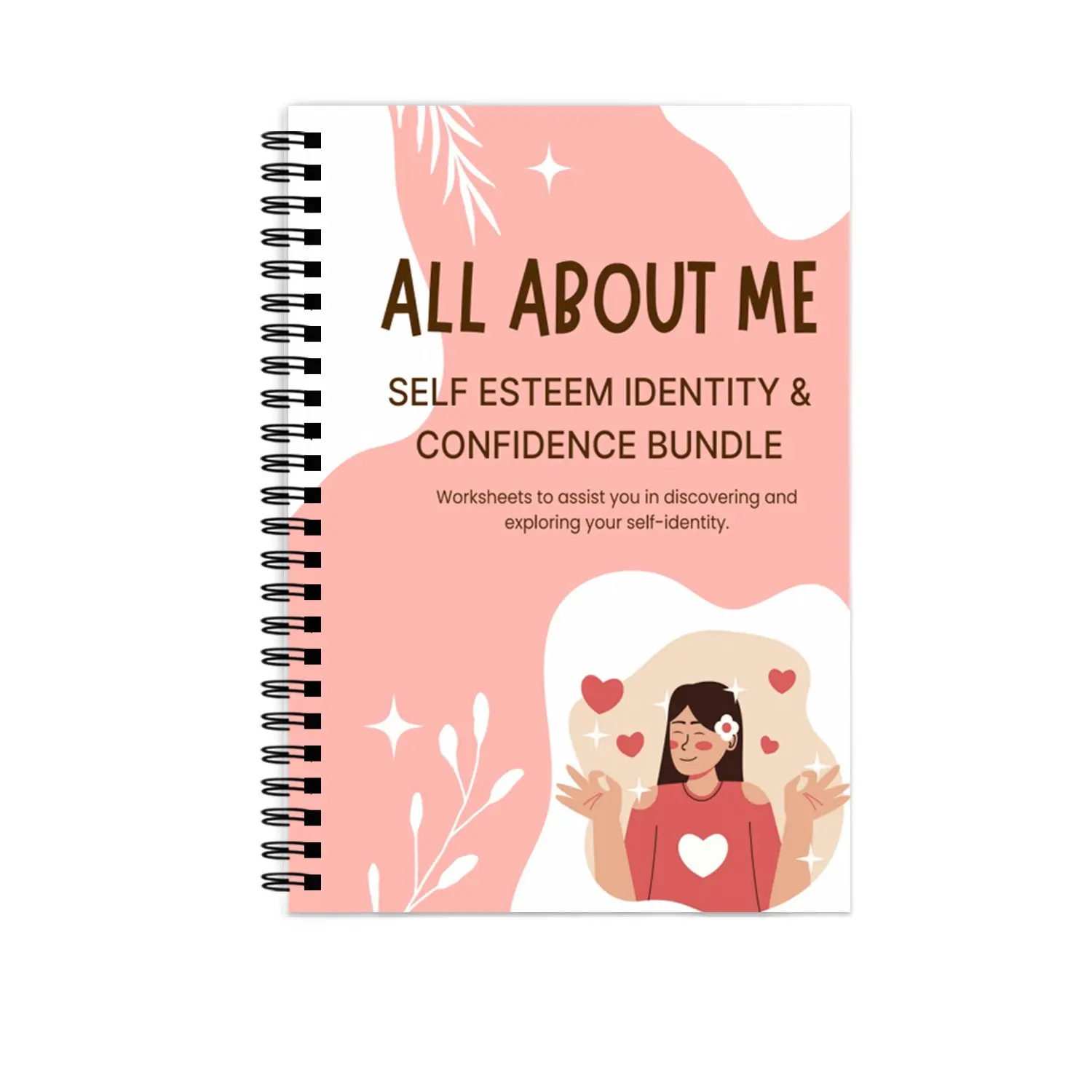 All About Me Confidence Growth Journal, Self-Discovery Psychological Workbook, Personal Development Diary, Mental Health Tool