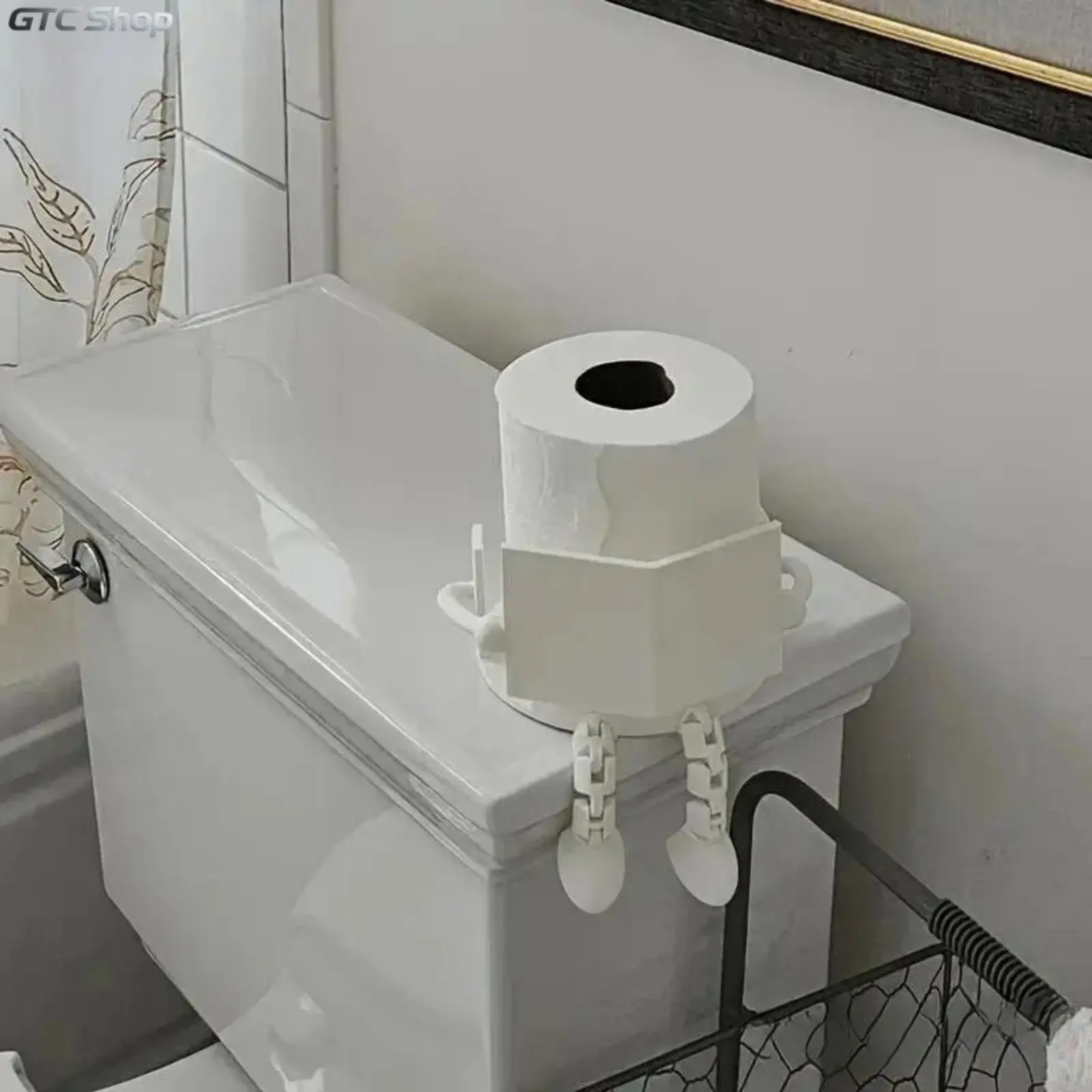 Rotatable Artistic Toilet Paper Holder Dispenser, Movable Joint Bathroom Tissue Accessory, Creative Decor for Restrooms & Bathrooms