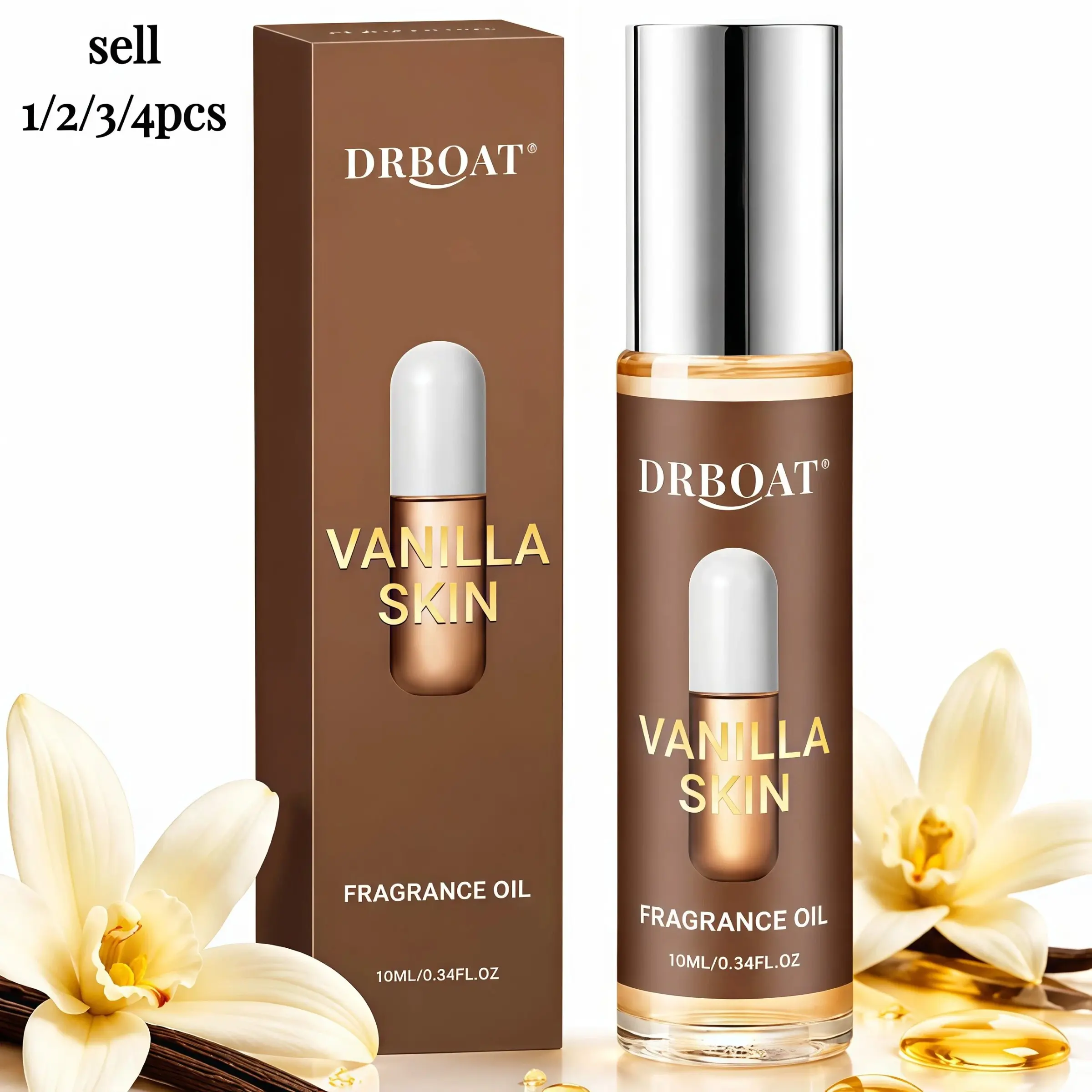 Vanilla Skin Pheromone Oil - Rich 10ml Perfume Oil for Women,Vanilla Fruit Languorous Eau De Toilette,Potable Fragrance Body Oil, For Daily Use, Convenient for Travel.Available in a 20ml Version with a Rich, Intense Fragrance.