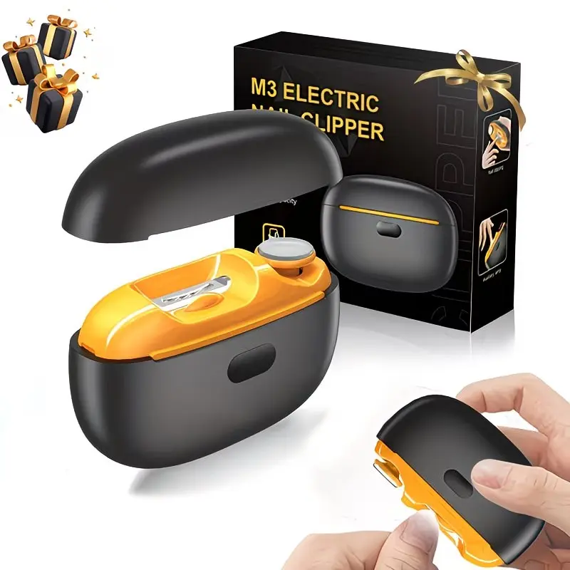Two-In-One Electric Nail Clipper with Polishing, LED Light Automatic Nail Trimmer, Pain-Free Manicure for Adults, Seniors, Women, Men, Kids