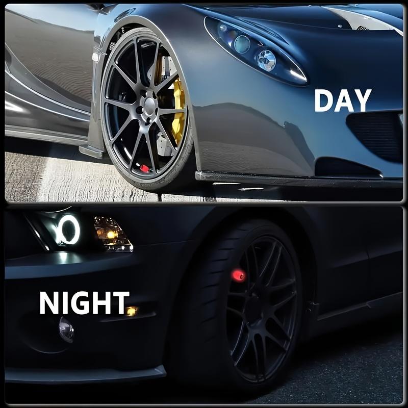 [Glow in the Dark Tire Covers] 8-Pack Glow in the Dark Skull Tire Valve Caps, Universal Fit Luminous Car Wheel Air Covers for SUV, Bicycle, Truck, Motorcycle - Plastic Material