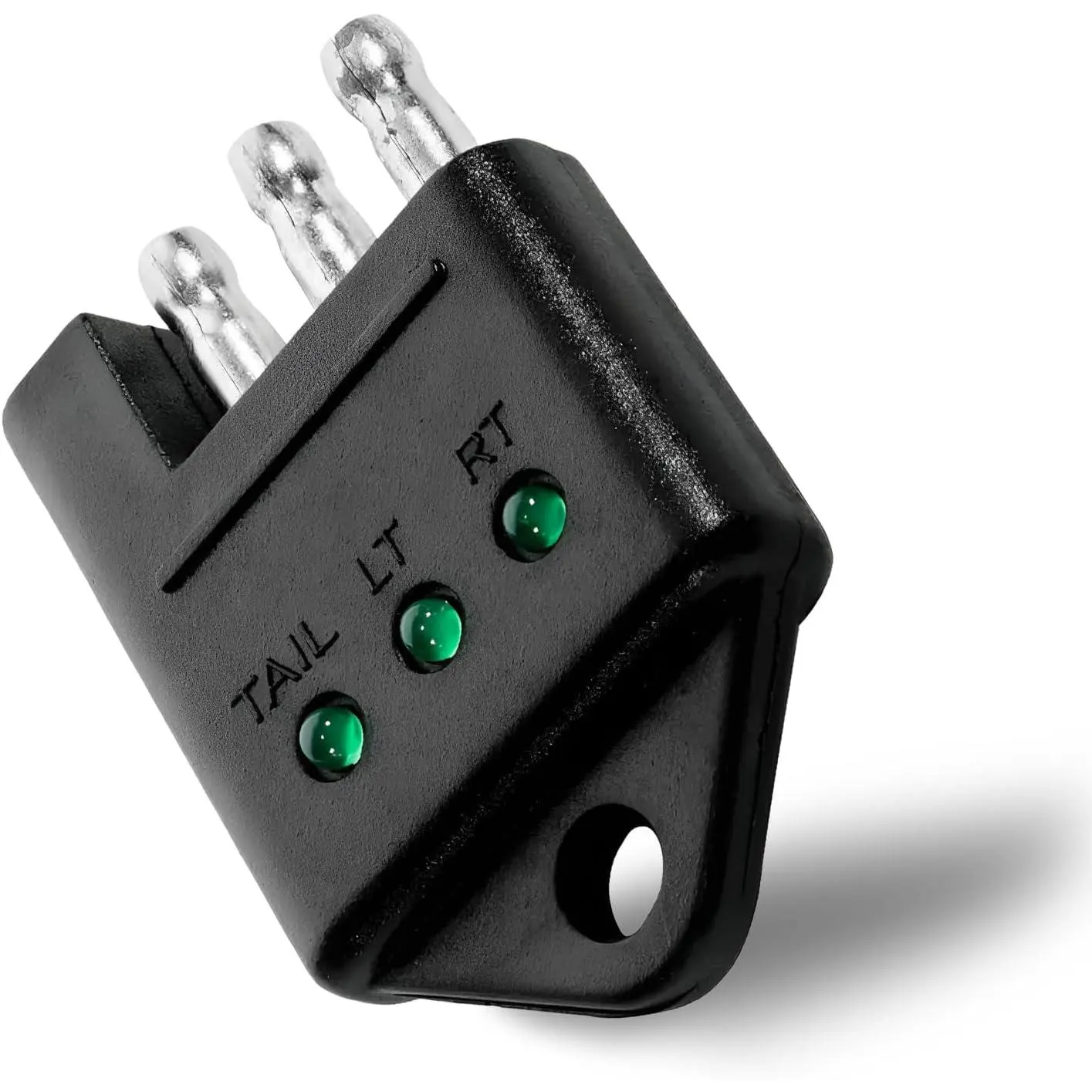 4 Pin  Wiring Tester, 4-Way Straight  Wire Circuit Tester with LED Indicators,  Wiring Continuity Testing Connector for   Turn & Tail Lights