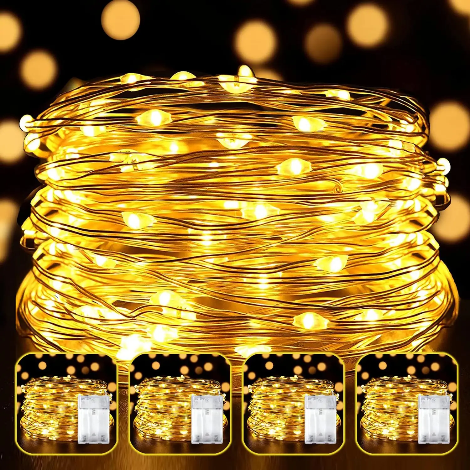 4 Pack LED Fairy Lights Battery Operated 20FT 60 LEDs Silver Wire String Lights Twinkle Lights Starry Fairy Lights for Bedroom Christmas Wedding Party Indoor Outdoor Decorations, Warm Whitefidget toys
