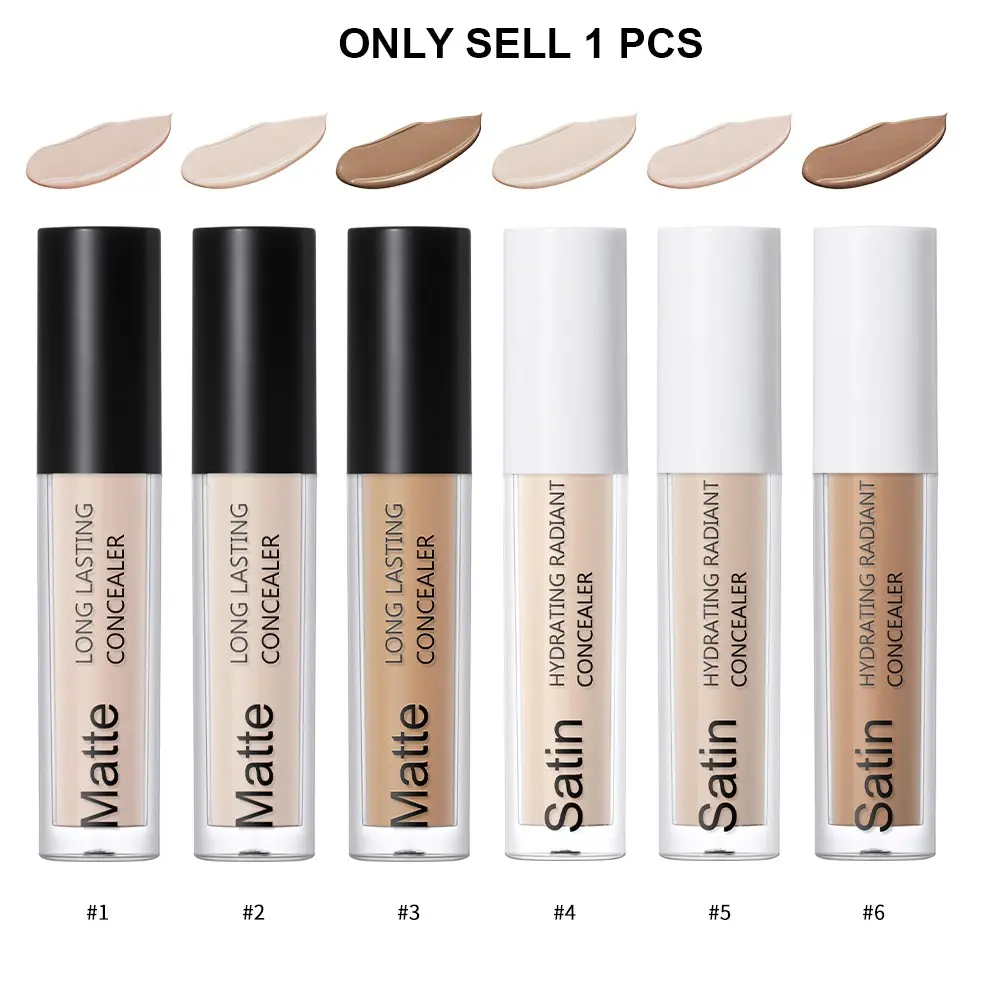 High Moisture Matte Concealer Liquid, Long-Lasting Oil Control, Non-Drying, Coverage Covers Dark Spots and Acne Marks, Ideal for Dry Skin Makeup
