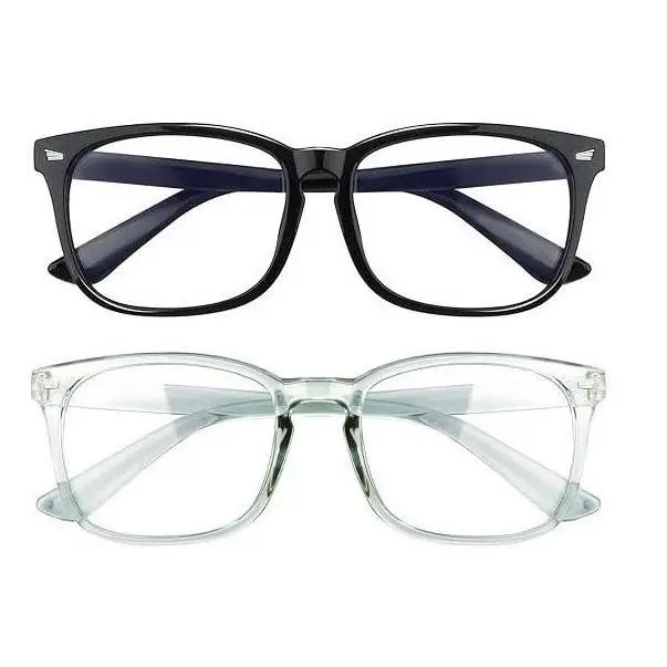 Men-Women's Lightweight Trendy Flexible Frame Computer Eyeglasses, Stylish Fashion Glasses, Polycarbonate HD Lens, Gaming/TV Use, Gift Option